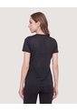 Camiseta Active Textura  Para Mujer Negro Ostu de Ostu
