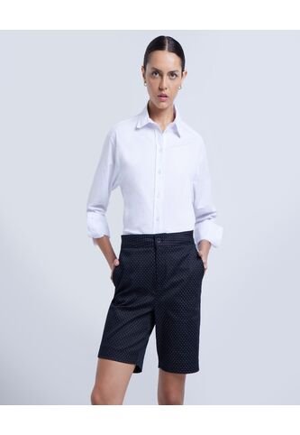 Bermuda Para Mujer  Color Negro Marca Ostu #40100039 Ostu