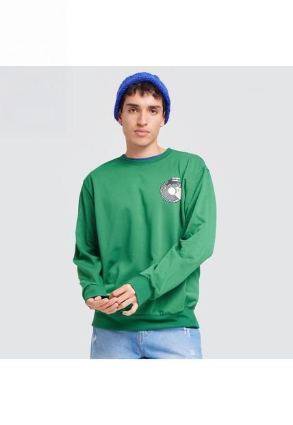 Buzo Para Hombre Cuello Redondo Color Verde  Marca Ostu #60060218