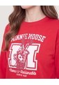 Buzo Minnie Mouse Varsity  Para Mujer Rojo Ostu de Ostu