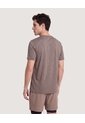Camiseta Active Jaspe  Para Hombre Café Ostu de Ostu