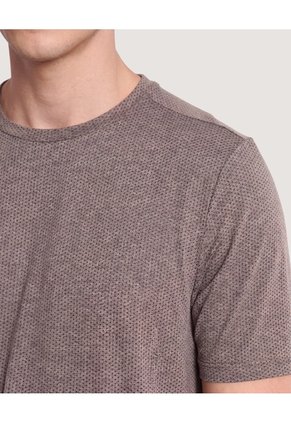 Camiseta Active Jaspe  Para Hombre Café Ostu