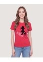 Camiseta Minnie Mouse Roxo  Para Mujer Vino Ostu de Ostu