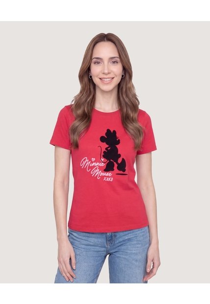 Camiseta Minnie Mouse Roxo  Para Mujer Vino Ostu