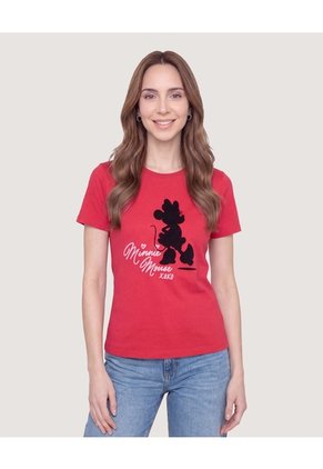 Camiseta Minnie Mouse Roxo Para Mujer Vino Ostu