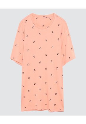 Camiseta Para Hombre Manga Corta Color Rosado  Marca Ostu #60090795