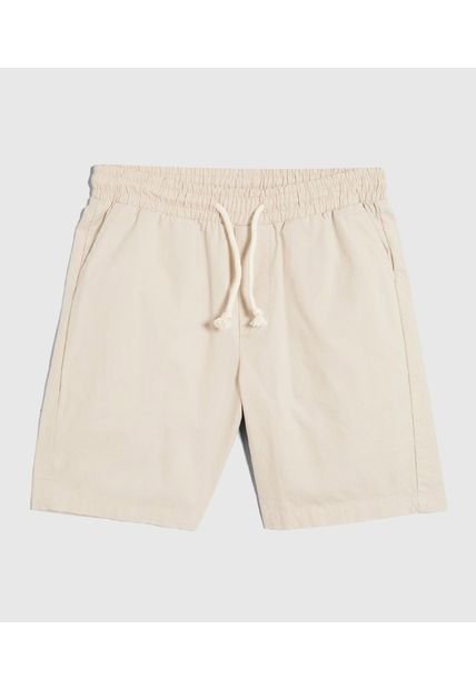Bermuda Para Niño  Color Café Claro Marca Ostu #80100049