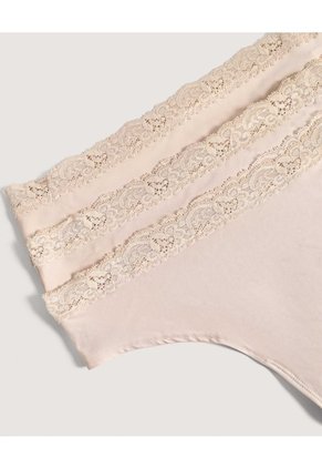 Panty Tanga Pack X3 Encaje X3 Para Mujer Surtido Ostu