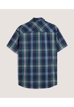 Camisa Para Hombre Manga Corta Con Bolsillo Color Verde  Marca Ostu #60010718