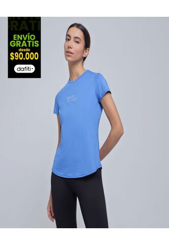 Camiseta Para Mujer Manga Corta Color Azul  Marca Ostu #40092079 Ostu