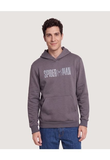 Hoodie Spider-Man Legacy  Para Hombre Gris Ostu