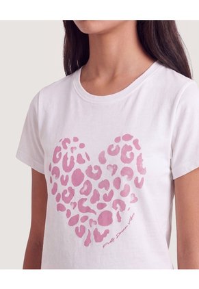 Dúo De Camisetas Básica Y Corazón  Infantil Niña Surtido Ostu