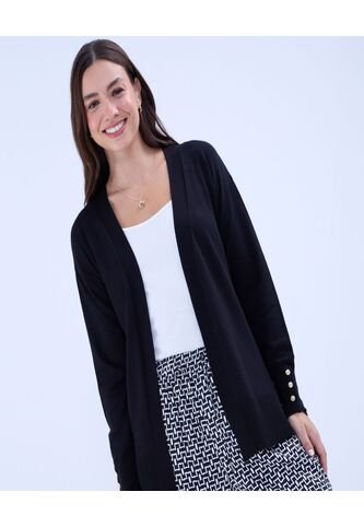 Saco Para Mujer Saco Abierto Color Negro Marca Ostu #40330087 Ostu