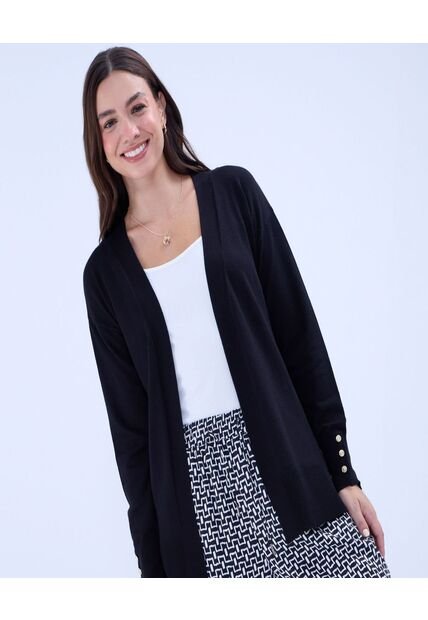 Saco Para Mujer Saco Abierto Color Negro Marca Ostu #40330087