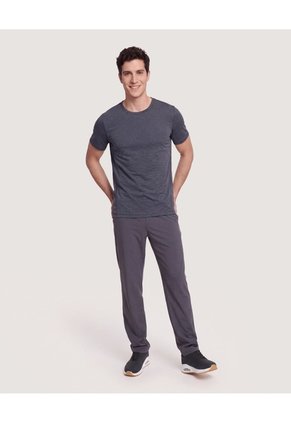 Camiseta Active Jaspe  Para Hombre Negro Ostu