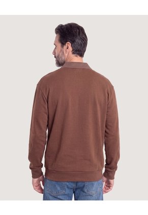 Buzo Polo Essential  Para Hombre Café Ostu