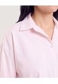 Camisa Rayas De Popelina  Para Mujer Rosa Ostu de Ostu
