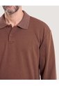 Buzo Polo Essential  Para Hombre Café Ostu de Ostu