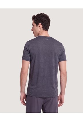 Camiseta Active Jaspe  Para Hombre Negro Ostu
