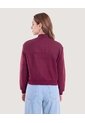 Chaqueta Bomber Cropped  Para Mujer Vino Ostu de Ostu