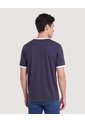Camiseta Retro Contrast  Para Hombre Azul Ostu de Ostu