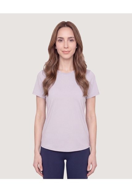 Camiseta Active Regular  Para Mujer Gris Ostu