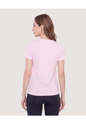 Camiseta Active Textura  Para Mujer Rosa Ostu