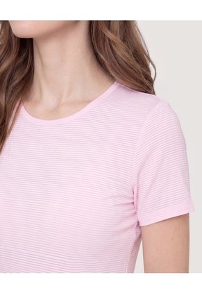 Camiseta Active Textura  Para Mujer Rosa Ostu
