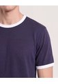 Camiseta Retro Contrast  Para Hombre Azul Ostu de Ostu