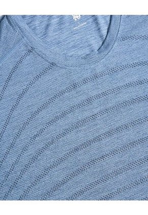 Camiseta Para Hombre Manga Corta Color Azul  Marca Ostu #60091511