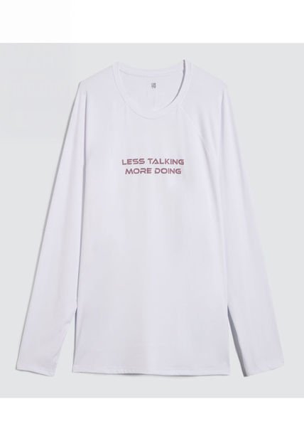 Camiseta Para Hombre Manga Larga Color Blanco Marca Ostu #60091380