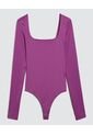 Body Para Mujer Manga Larga Color Purpura Marca Ostu #40200140 de Ostu