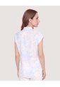 Camisa Manga Corta  Para Mujer Blanco Ostu de Ostu