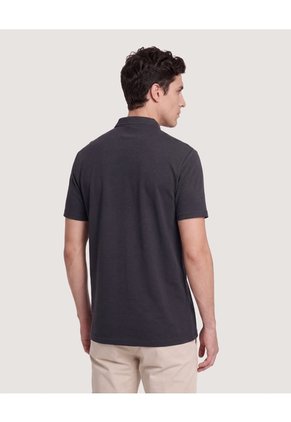 Polo Neru Para Hombre Negro Ostu