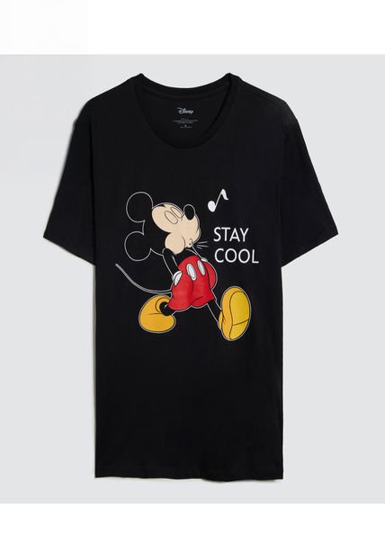 Camiseta Para Hombre Manga Corta Color Negro Marca Ostu #60091273