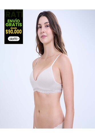Brasier Para Mujer Monocopa Color Marfil Marca Ostu #40830025 Ostu