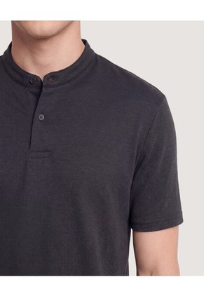 Polo Neru Para Hombre Negro Ostu