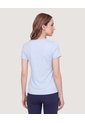 Camiseta Active Regular  Para Mujer Celeste Ostu de Ostu