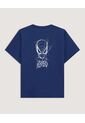 Camiseta  Para Hombre Manga Corta Cuello Redondo Color Azul Marca Ostu #60091916 de Ostu