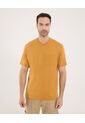 Camiseta Para Hombre Manga Corta Color Amarillo  Marca Ostu #60091220 de Ostu