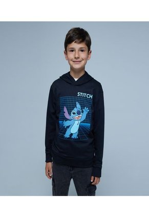 Buzo Para Niño Ostu Color Negro Material Poliester 65% Algodon 35%