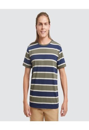 Camiseta Para Hombre Manga Corta Color Azul Marca Ostu #60090798