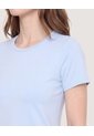 Camiseta Active Regular  Para Mujer Celeste Ostu de Ostu