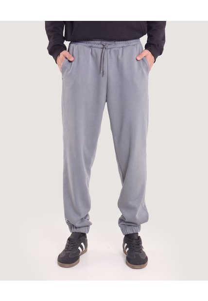 Jogger Con Bolsillos  Para Hombre Gris Ostu