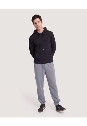 Jogger Con Bolsillos Para Hombre Gris Ostu