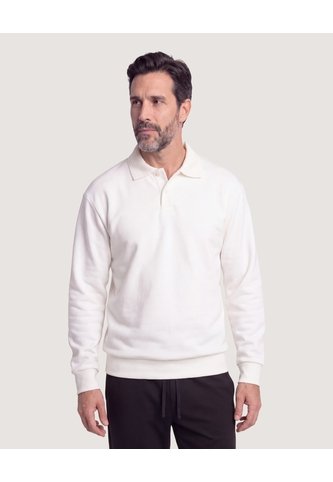 Buzo Polo Essential  Para Hombre Crema Ostu Ostu