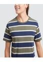 Camiseta Para Hombre Manga Corta Color Azul  Marca Ostu #60090798 de Ostu