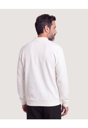 Buzo Polo Essential  Para Hombre Crema Ostu