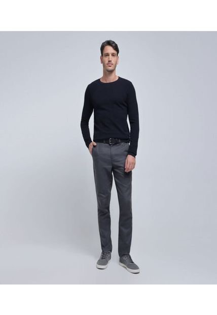 Pantalon Para Hombre Chino Color Negrocarbon Marca Ostu #60070350