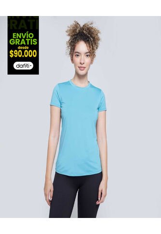 Camiseta Para Mujer Manga Corta Color Azul  Marca Ostu #40092178 Ostu